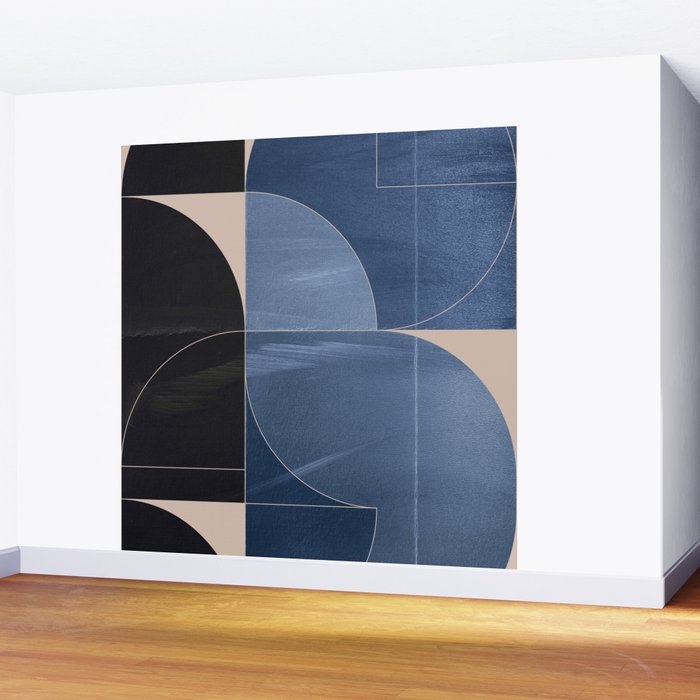 Minimal Geometric Shapes 218 Wall Mural Gallery Image 2