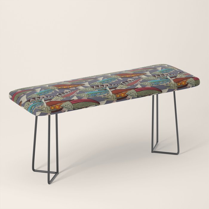Alaskan salmon dusk Bench Gallery Image 1