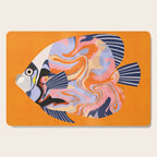 Colorful Tropical Fish and Abstract Ocean Art Cutting Board Gallery Image 1