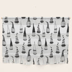 Christmas Gnomes Black White Wall Hanging Gallery Image 1