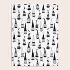 Christmas Gnomes Black White Poster Gallery Image 4