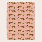 Big Cat pattern Softpink Poster Gallery Image 4