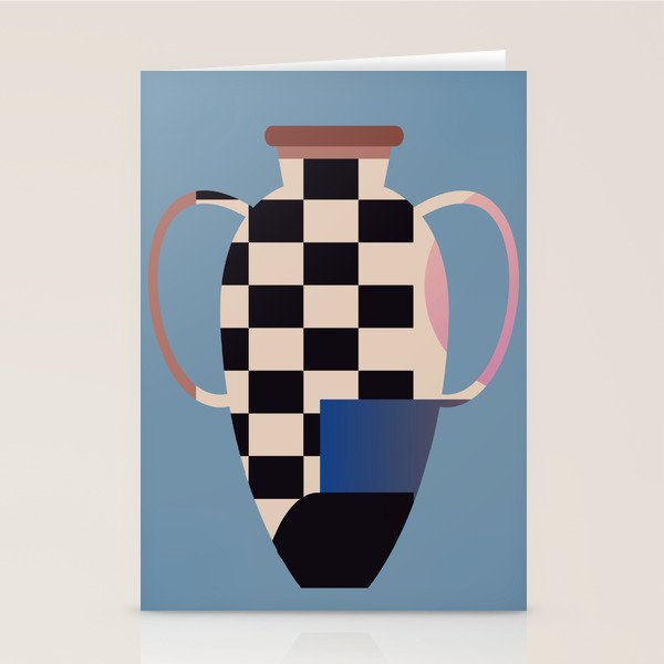 Geometric Abstract Vase 2 Stationery Card Gallery Image 1