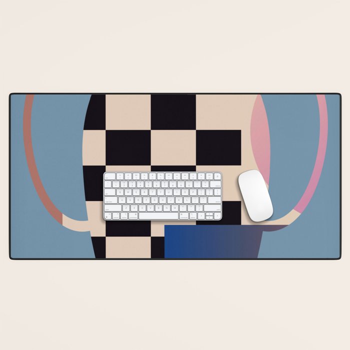 Geometric Abstract Vase 2 Desk Mat Gallery Image 1