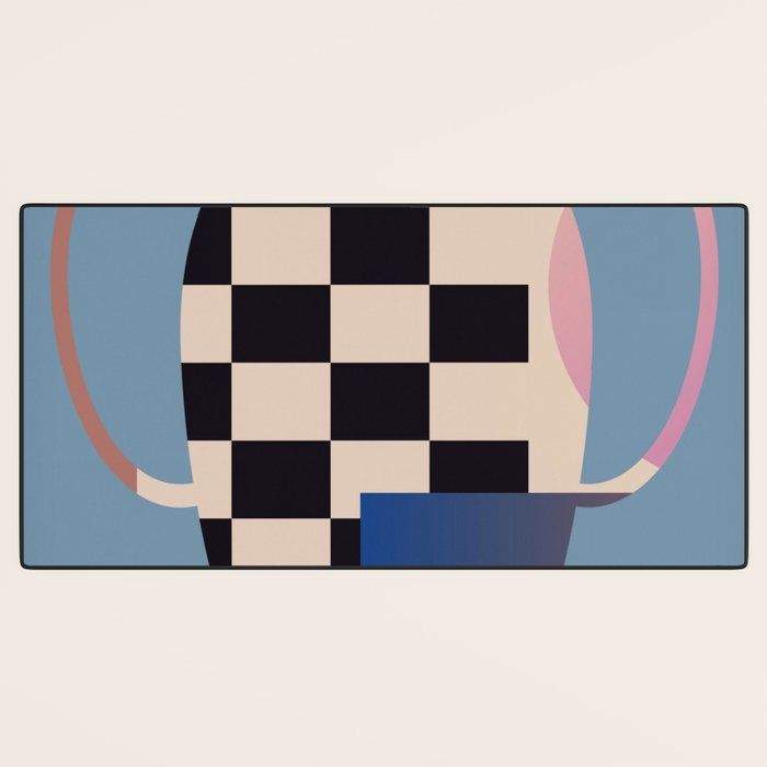 Geometric Abstract Vase 2 Desk Mat Gallery Image 3