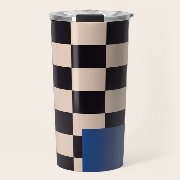 Geometric Abstract Vase 2 Travel Mug Gallery Image 1