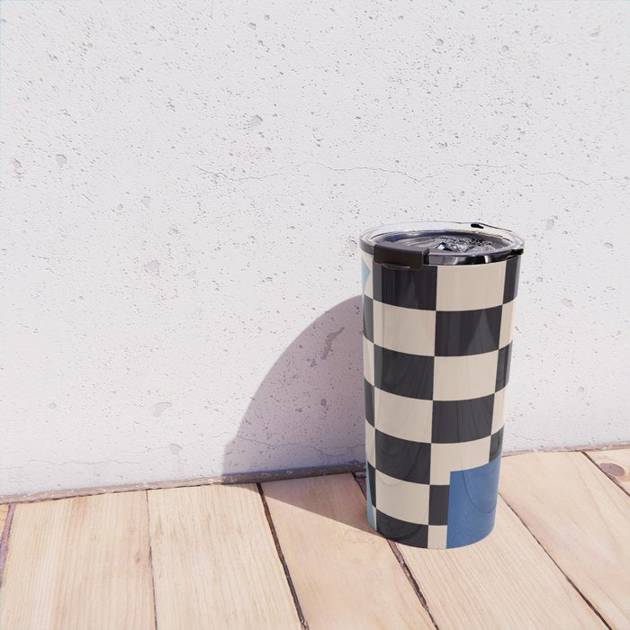 Geometric Abstract Vase 2 Travel Mug Gallery Image 4