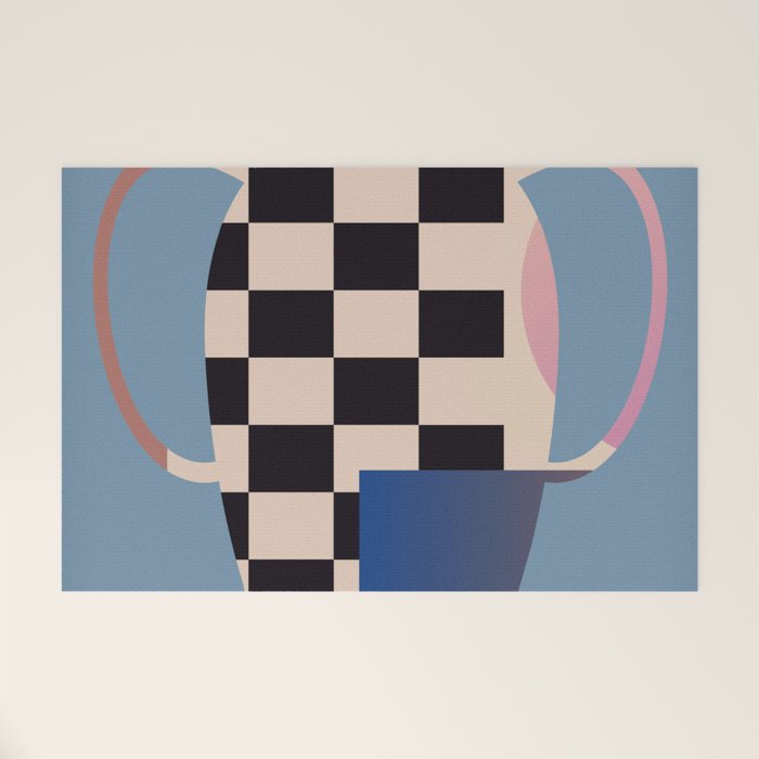 Geometric Abstract Vase 2 Welcome Mat Gallery Image 1