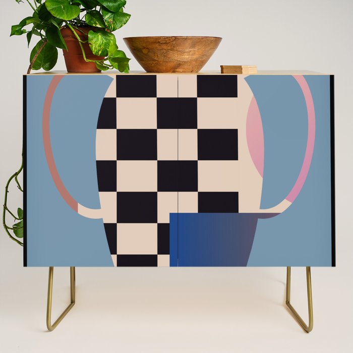 Geometric Abstract Vase 2 Credenza Gallery Image 1