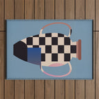 Geometric Abstract Vase 2 Outdoor Rug Gallery Image 1