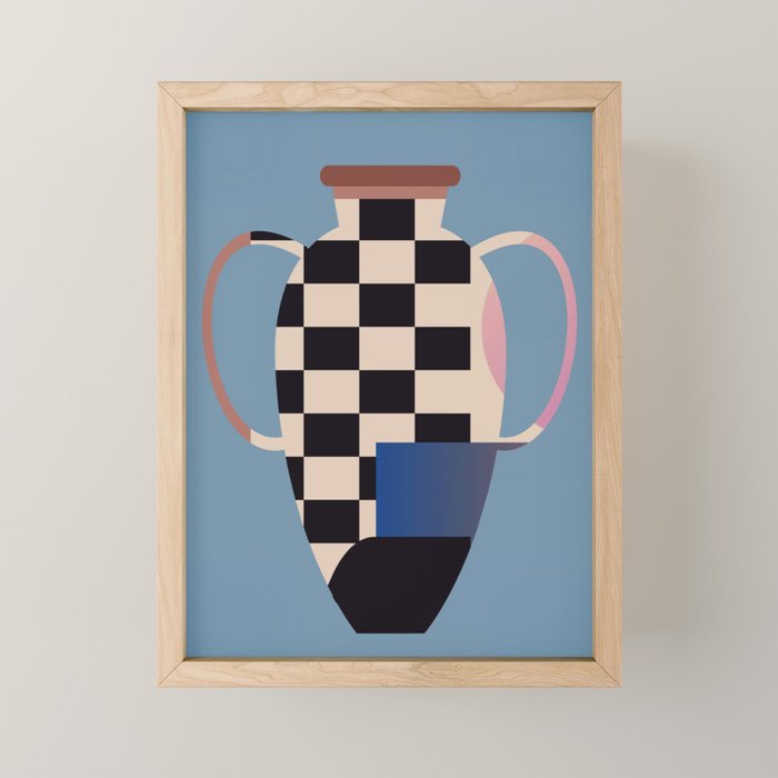 Geometric Abstract Vase 2 Mini Art Print Gallery Image 1