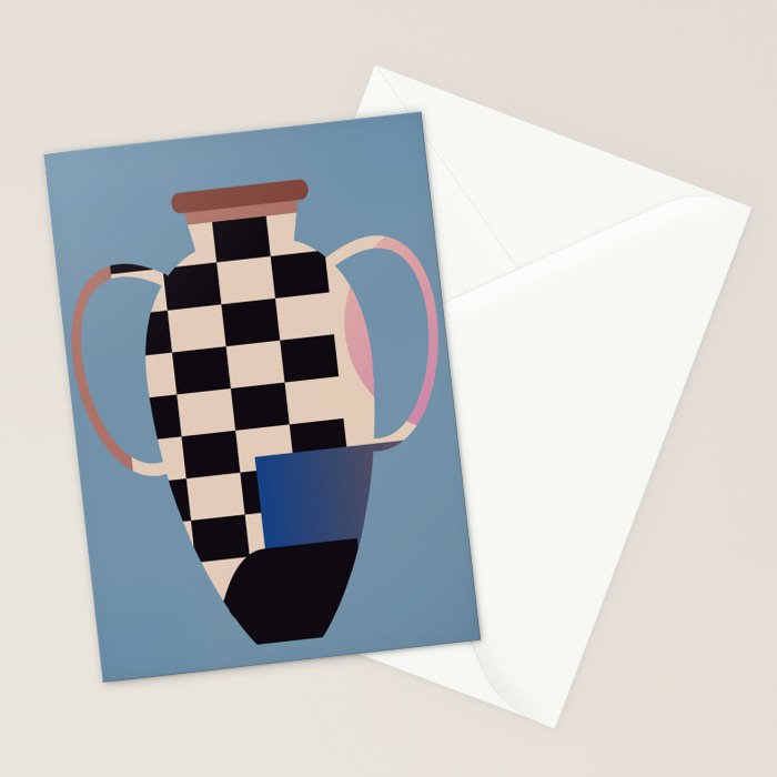 Geometric Abstract Vase 2 Stationery Card Gallery Image 2