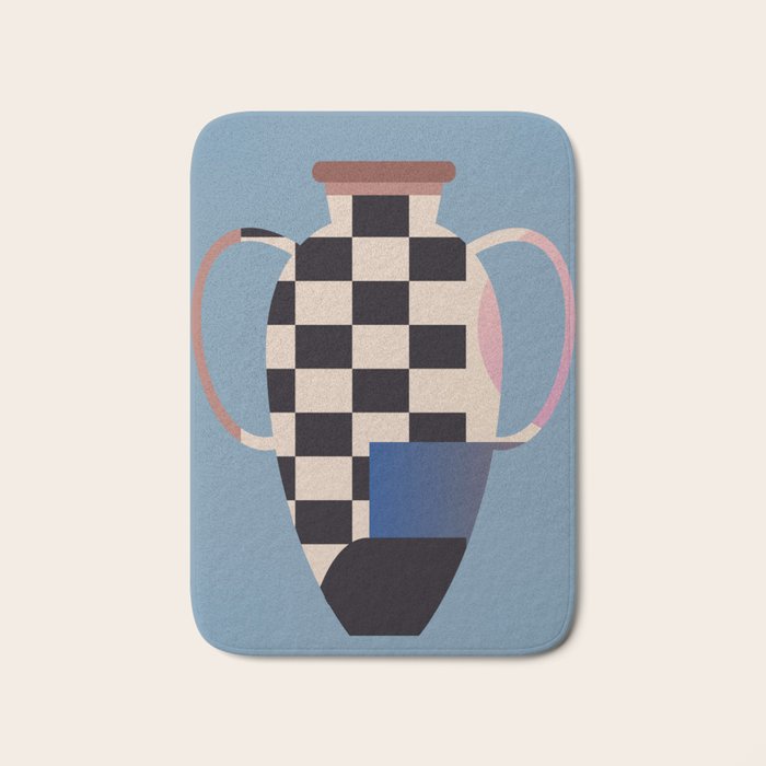 Geometric Abstract Vase 2 Bath Mat Gallery Image 1