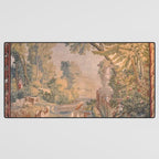 Antique 18th Century French Pastoral Sunrise Verdure Tapestry Desk Mat Gallery Image 3