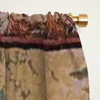 Antique 18th Century French Pastoral Sunrise Verdure Tapestry Window Curtain Gallery Image 2