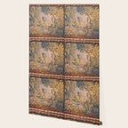 Antique 18th Century French Pastoral Sunrise Verdure Tapestry Wallpaper Gallery Image 2