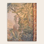 Antique 18th Century French Pastoral Sunrise Verdure Tapestry Notebook Gallery Image 4