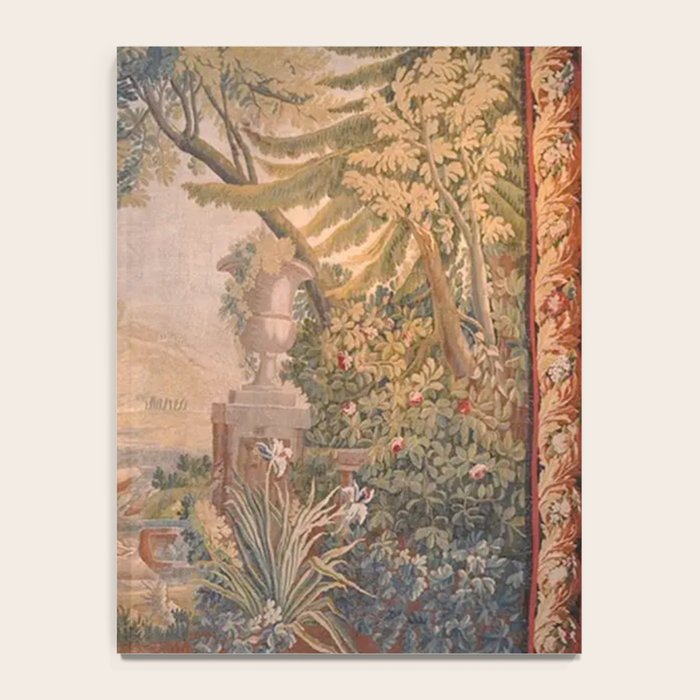 Antique 18th Century French Pastoral Sunrise Verdure Tapestry Notebook Gallery Image 4