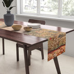 Antique 18th Century French Pastoral Sunrise Verdure Tapestry Table Runner Gallery Image 2