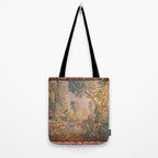 Antique 18th Century French Pastoral Sunrise Verdure Tapestry Tote Bag Gallery Image 2