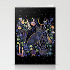 Black Cat Stationery Card Gallery Image 2