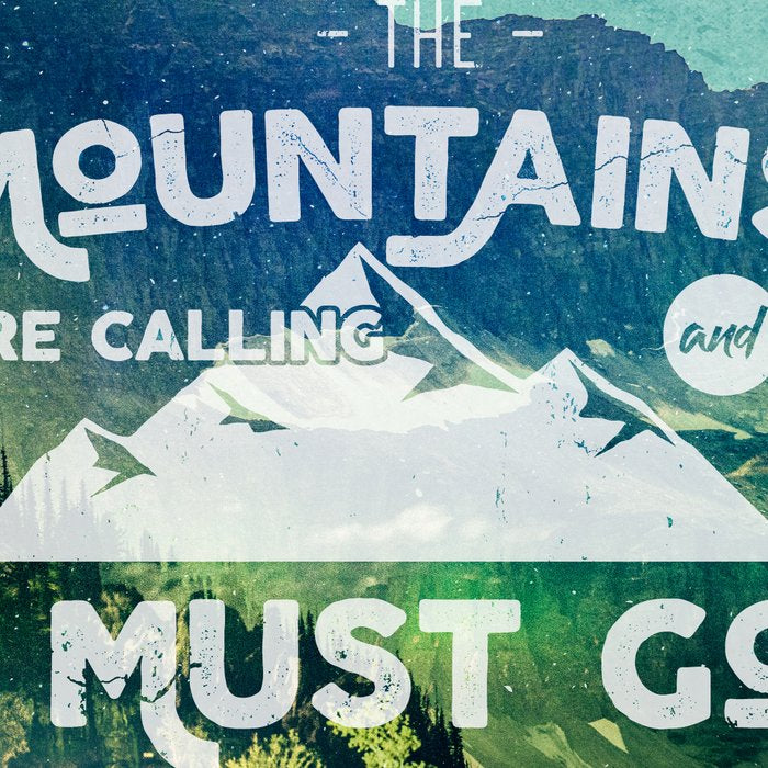 The Mountains are Calling and I Must Go White Coffee Mug Gallery Image 2