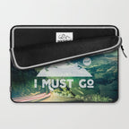 The Mountains are Calling and I Must Go White Laptop Sleeve Gallery Image 2