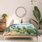 The Mountains are Calling and I Must Go White Comforter Gallery Image 3