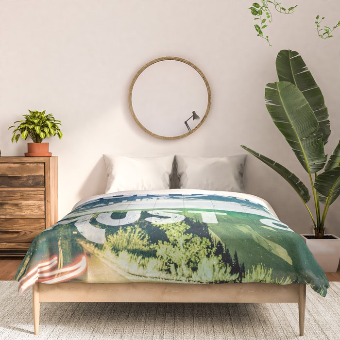 The Mountains are Calling and I Must Go White Comforter Gallery Image 3