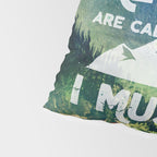 The Mountains are Calling and I Must Go White Pillow Sham Gallery Image 4