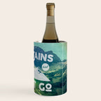 The Mountains are Calling and I Must Go White Wine Chiller Gallery Image 3