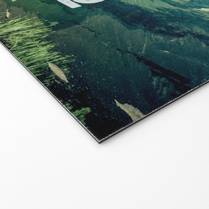 The Mountains are Calling and I Must Go White Welcome Mat Gallery Image 2