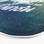The Mountains are Calling and I Must Go White Bath Mat Gallery Image 3