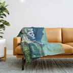 The Mountains are Calling and I Must Go White Throw Blanket Gallery Image 1