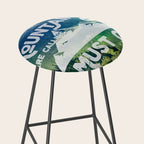The Mountains are Calling and I Must Go White Stool Gallery Image 2
