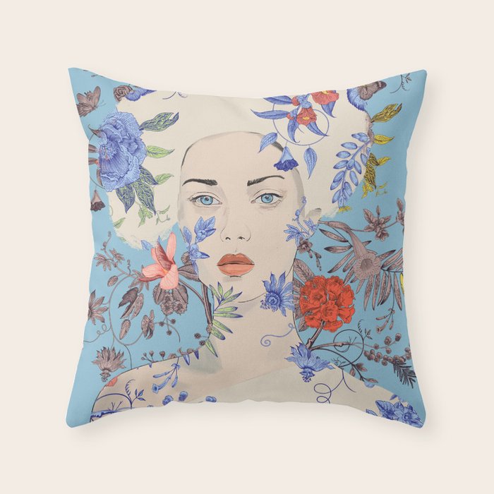 Blooming 26 Throw Pillow Gallery Image 6
