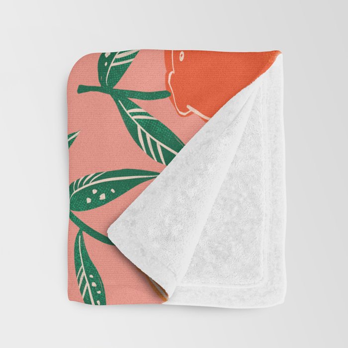 Fresh tangerines Throw Blanket Gallery Image 3