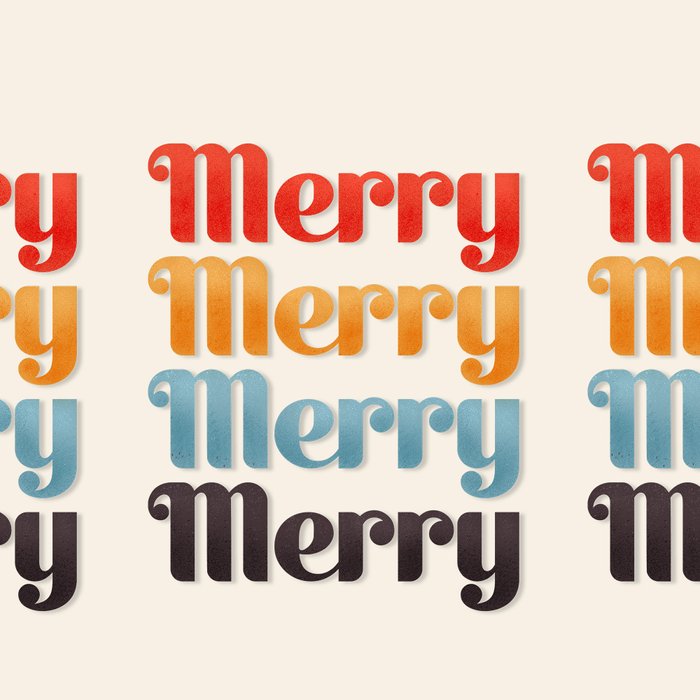 Merry typography Coffee Mug Gallery Image 2