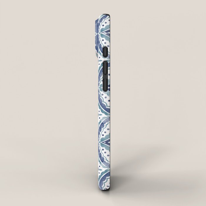 Boho Indigo Damask B iPhone Case Gallery Image 2