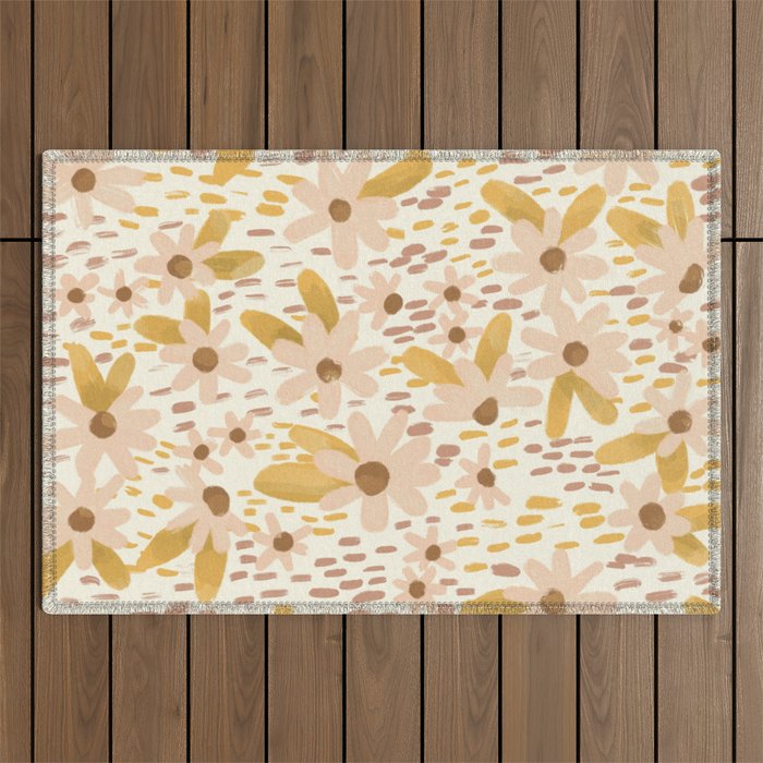 Kate Pattern Light Outdoor Rug Gallery Image 1