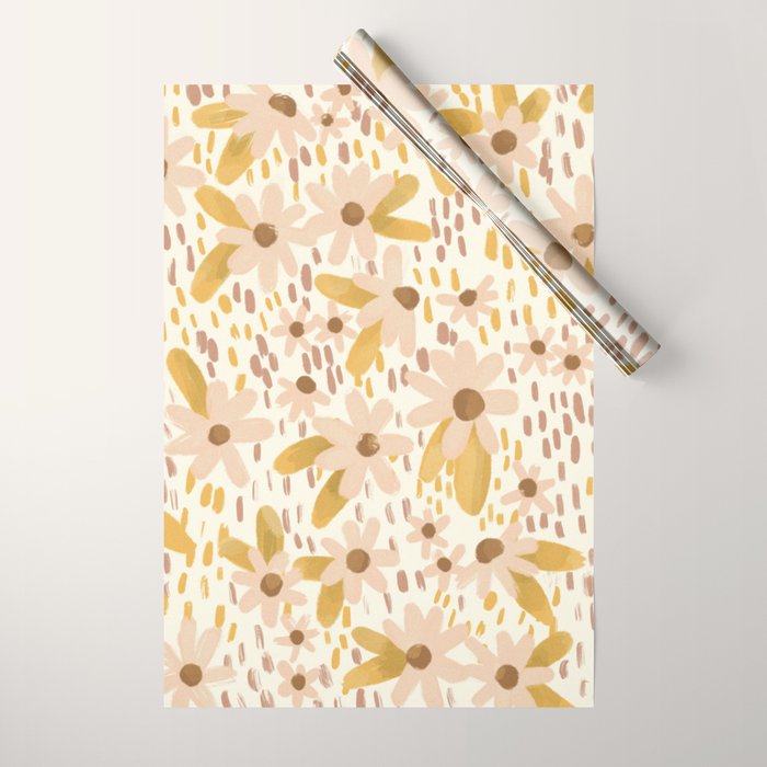 Kate Pattern Light Wrapping Paper Gallery Image 1