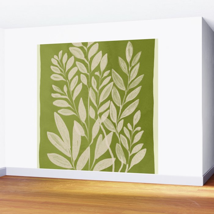 Minimal Abstract Art Plant 46 Wall Mural Gallery Image 2