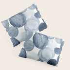 Pebbles Watercolor Abstract Pillow Sham Gallery Image 3