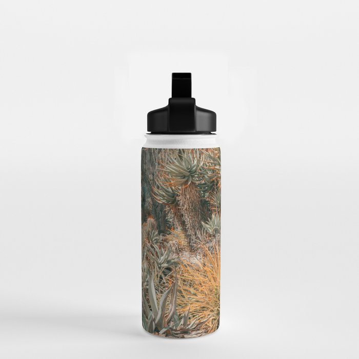 Desert Oasis - California Cactus Garden, Nature, Landscape Photography Water Bottle Gallery Image 2