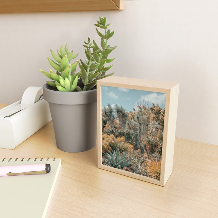 Desert Oasis - California Cactus Garden, Nature, Landscape Photography Mini Art Print Gallery Image 2