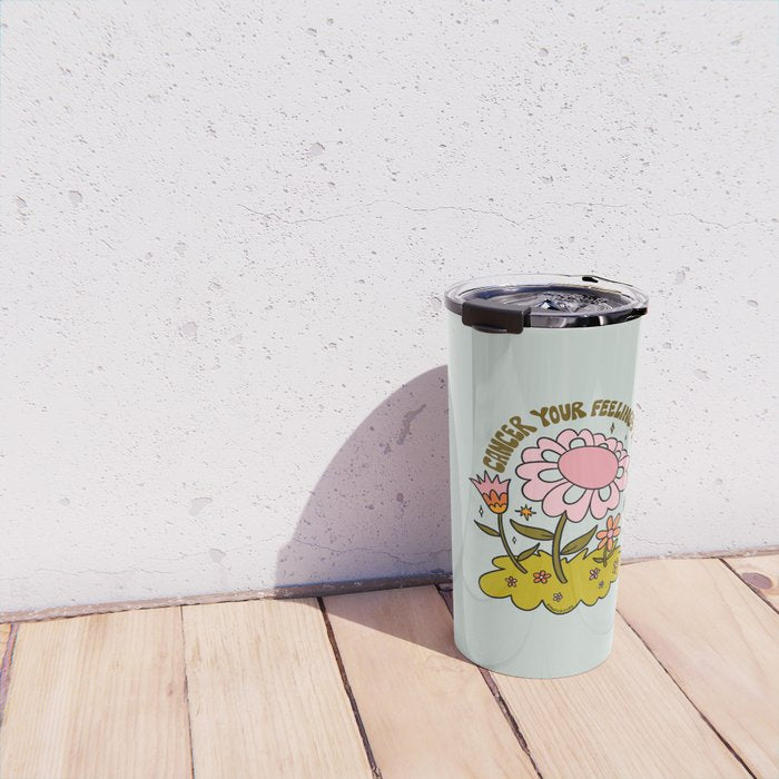 Cancer Flower Travel Mug Gallery Image 4