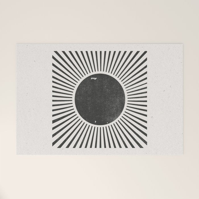 Retro Sunshine  No 2 Welcome Mat Gallery Image 1