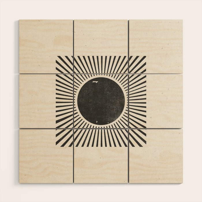 Retro Sunshine  No 2 Wood Wall Art Gallery Image 1