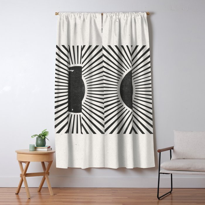 Retro Sunshine  No 2 Window Curtain Gallery Image 1