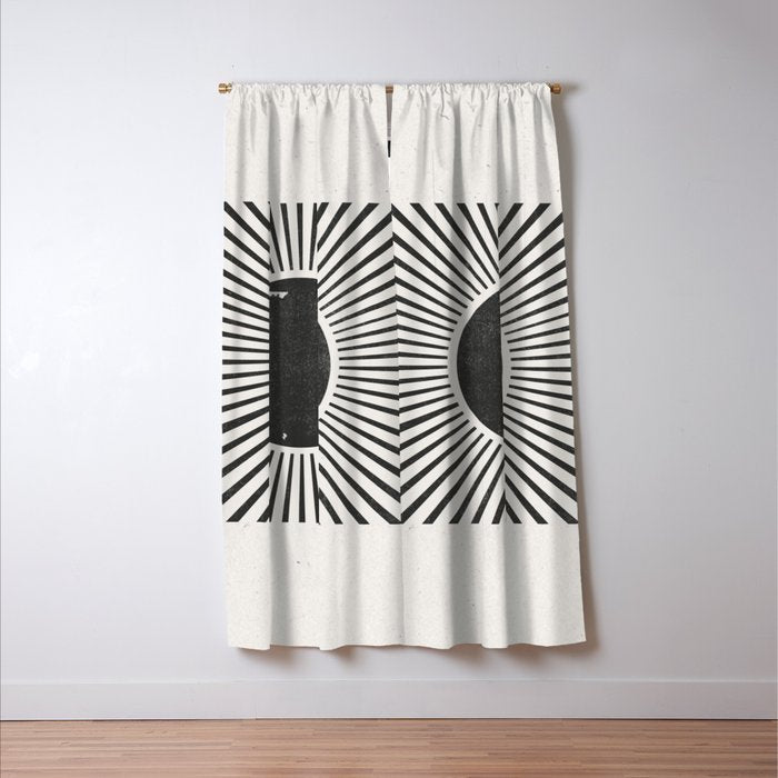 Retro Sunshine  No 2 Window Curtain Gallery Image 3